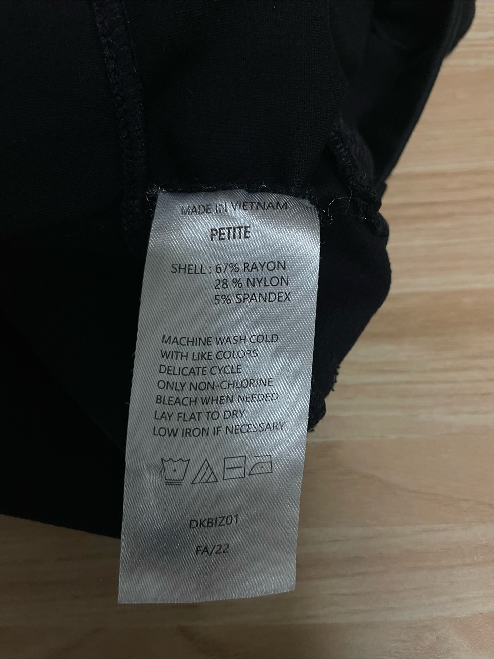 Quince Black Petite Stretch Trousers Work Pants Elastic Waist Large L - Picture 8 of 8